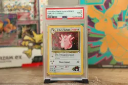 Erika’s Clefable 2000 Pokemon Gym Heroes PSA 9 Holo #3 3/132 Mint SWIRL - Image 1