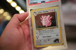 Erika’s Clefable 2000 Pokemon Gym Heroes PSA 9 Holo #3 3/132 Mint SWIRL - Image 3