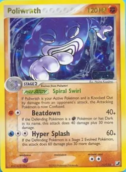 POKEMON POLIWRATH HOLOFOIL SPECIAL (EX UNSEEN FORCES) - Image 1