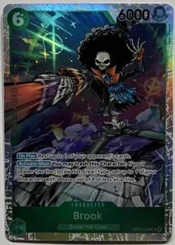 One Piece Brook OP15-032 Super Rare Green Near Mint English - Image 1