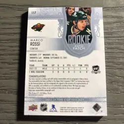 2022-23 Upper Deck the Cup - Rookie Auto Patch Marco Rossi # 249 3 Cl - Image 2