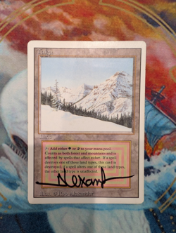 Taiga Revised Edition Magic the Gathering MTG MP Signed by Artist - Image 1