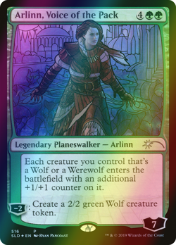 Arlinn, Voice of the Pack STAINED GLASS FOIL, Secret Lair MTG, NM/M - Image 1