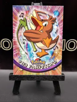Farfetch'd #83 Topps Pokemon 2000 TV Animation Edition Blue Logo 1999 WOTC LP - Image 2