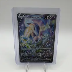Pokemon TCG Galarian Rapidash V 168/198 Chilling Reign Full Art Holo 210 HP - Image 1