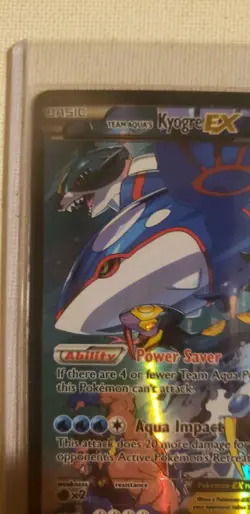 Pokemon Team Aqua's Kyogre EX Double Crisis 6/34 Genuine, Ultra Rare, One owner - Image 2