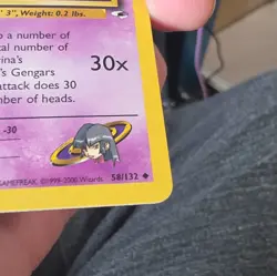 Pokemon TCG Sabrina's Haunter Gym Challenge 58/132 Regular 1st Ed EN - Image 3