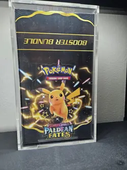 Pokemon TCG Paldean Fates Booster Bundle Display SEALED SV4.5 In Acrylic Case - Image 3