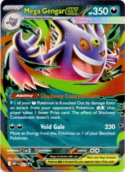 Mega Gengar ex 073 Holo Promo ME: Mega Evolution Promo Pokemon Near Mint - Image 1