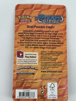 Pokemon Lucario W/ Swirl XY Steam Siege Promo Card Blister Pack 2016 Sealed - Image 3