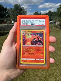 2018 PSA 10 Charizard Holo #3 Pokemon Sun & Moon Dragon Majesty - Image 1