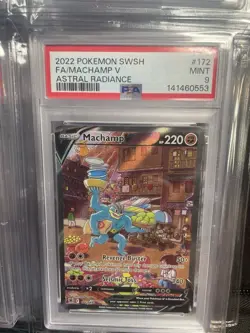 Pokemon TCG SWSH Machamp V Astral Radiance 172/189 PSA9 - Image 1