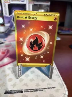 Basic Fire Energy 230/197 Obsidian Flames hyper rare gold pokemon tcg NM - Image 1