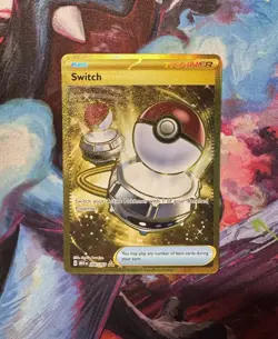 Switch 206/165 Gold Ultra Rare Scarlet & Violet 151 Near Mint Pokemon Card TCG - Image 1