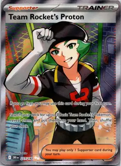 Team Rocket's Proton 227/182 Ultra Rare Destined Rivals Pokemon Holo Near Mint - Image 1