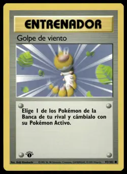 Pokemon Golpe de Viento Gust of Wind #093/102 Spanish 1st Edition Base Set NM - Image 1