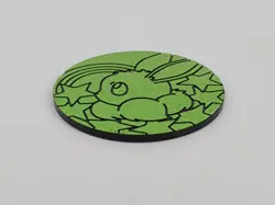 Pokemon Jumbo Holo Green Glitter Eevee 2" in Coin Prismatic Evolutions Tin - Image 3