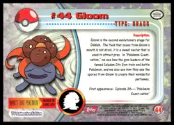 Topps Pokemon Gloom #44 1999 TV Animation Edition Non Holo Pink Logo NM - Image 2