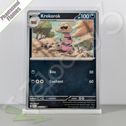 Pokemon TCG Card - Krokorok 65/94 Reverse Holo | Phantasmal Flames (2025) PFL - Image 1