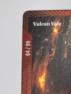 Wonders of the First Foil OCM Vulcan Vale 395/401 SERIALIZED #64/99 - Image 2