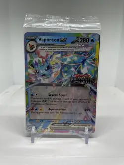 Pokemon Vaporeon EX 023/131 Prismatic Evolutions Stamp Promo Sealed - Image 1