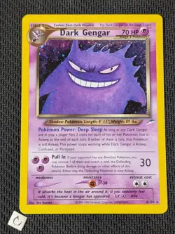 Dark Gengar 6/105 - Neo Destiny Unlimited Holo Rare Pokemon TCG LP VLP - Image 1
