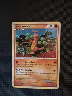 Pokemon TCG Sudowoodo Holo Rare 9/95 Unleashed Basic 2010 English - Image 1
