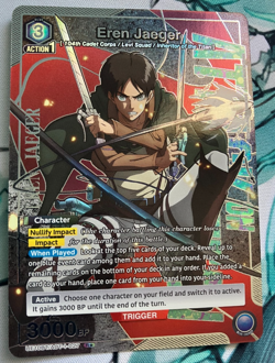 Eren Jaeger UE10BT/AOT-1-027 R 1 Star | Union Arena NM - Image 1