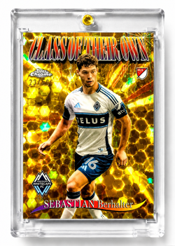 SEBASTIAN BERHALTER RARE GOLD HOLO REFRACTOR CHROME FIFA CARD SSP /50 USA MINT - Image 2
