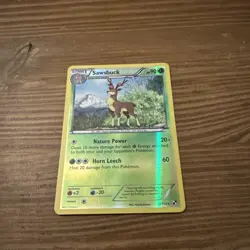 Sawsbuck 14/114 Rare Black & White Pokemon Holo Pokemon TCG - Image 1