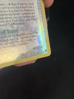 Skull Fossil 117/123 - Mysterious Treasures - REVERSE HOLO HP - Pokemon TCG - Image 3