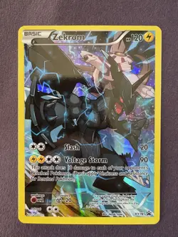 Pokemon TCG Zekrom XY76 Full Art Promo Holo English - Image 1