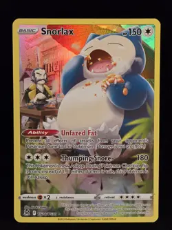 Snorlax TG10/TG30 Swsh11: Lost Origin Trainer Gallery Holo NM/Mint Condition 2/5 - Image 1