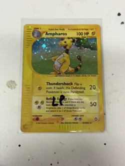 Pokemon vintage 2003 AMPHAROS 1/147 REVERSE HOLO RARO E READER AQUAPOLIS ITA - Image 1