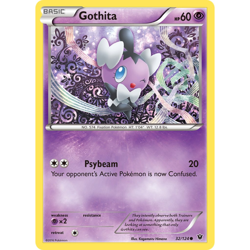 Gothita 32/124 - Fates Collide - Pokemon Card - LP - Image 1