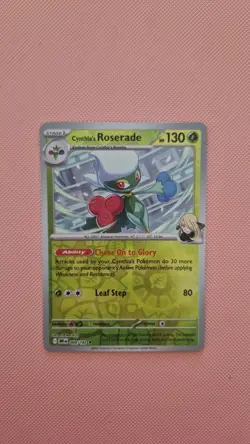 Cynthia's Roserade 008/182 Rare Destined Rivals Pokemon Reverse Holo Near Mint - Image 1