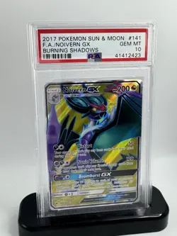 Noovern Gx Psa 10 2017 Pokemon Sun and Moon Burning Shadows Full Art Pop 44!! - Image 1