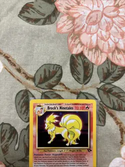 Vintage Pokemon Card TCG Brock's Ninetales 3/132 Gym Challenge Holo MP/HP - Image 3