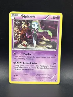 Meloetta Legendary Treasures Holo Rare Card 78/113 - Image 1