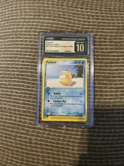 2004 Team Magma vs Team Aqua Psyduck Card 44/95 Non Holo CGC Pristine 10 (pop 3) - Image 1