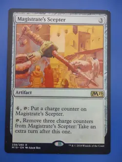 MTG Magistrate's Scepter LP M19 Core Set 2019 Magic The Gathering Card - Image 1