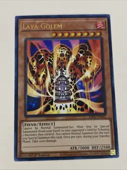 Yugioh - Lava Golem x 3 - 1st Edition Ultra Rare NM - Free Holo Card - A - Image 4