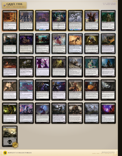 MTG Mono Black Zombie Reanimator 60-Card Deck | GRAVE TIDE | Ready to Play - Image 1