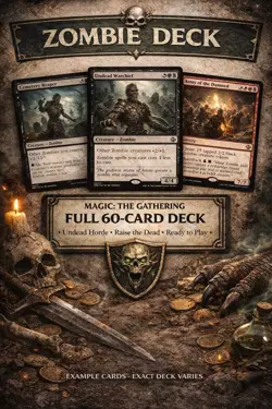 ZOMBIE HORDE — Black MTG Deck 60 Cards — Graveyard Recursion Rates RTP - Image 1