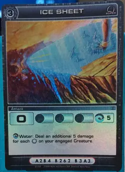 Chaotic 87/222 Ice Sheet Super Rare Holo Foil Attack Card - Image 1