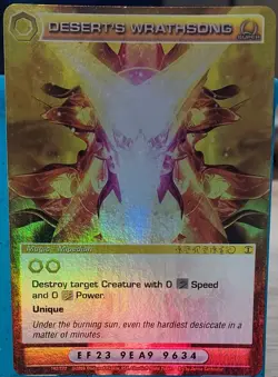 CHAOTIC 192/222 DESERT'S WRATHSONG SUPER RARE Holo Foil Mugic Card - Image 1