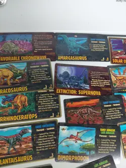 Vintage Dino Hunt Lot of 32 Dinosaur Cards 1996 Steve Jackson Games - Image 2