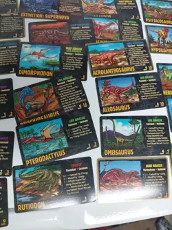 Vintage Dino Hunt Lot of 32 Dinosaur Cards 1996 Steve Jackson Games - Image 4