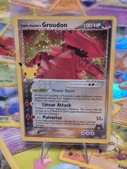 Pokemon Team Magma's Groudon 9/95 Rare Holo 2004 Nintendo Card - Image 1