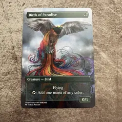 Birds of Paradise - Custom Art MTG Magic The Gathering Playtest Card - Image 1